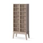 Artiss Bookshelf CD Storage Rack - BERG Oak - Image 3