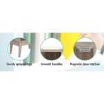 Artiss Bookshelf CD Storage Rack - BERG Oak - Image 8