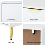 Artiss 3 Chest of Drawers Lowboy Cabinet White - Image 7