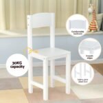 Keezi Kids Table and Chair Set Children Study Play Toys Desk w/ Cabinet Storage - Image 8