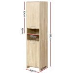 Artiss Bathroom Cabinet Storage 185cm Wooden - Image 4