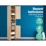Artiss Bathroom Cabinet Storage 185cm Wooden - Image 6