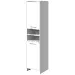Artiss Bathroom Cabinet Storage 185cm White - Image 3