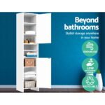 Artiss Bathroom Cabinet Storage 185cm White - Image 5