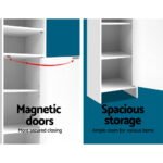 Artiss Bathroom Cabinet Storage 185cm White - Image 6