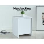 Artiss 2x Bedside Table 2 Drawers - PEPE White - Image 5