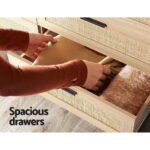 Artiss 6 Chest of Drawers - BRIONY Oak - Image 7