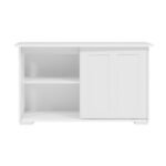 Artiss Buffet Sideboard Sliding Doors - SERA White - Image 4