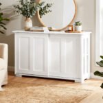Artiss Buffet Sideboard Sliding Doors - SERA White - Image 8