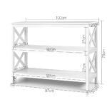 Artiss Console Table 3-tier White Polly - Image 4
