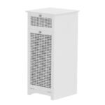Artiss Laundry Hamper Cabinet Bathroom Storage White Rattan Clothes Basket - Image 3
