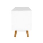 Artiss TV Cabinet Entertainment Unit 120cm Wood White Gino - Image 5