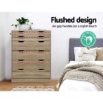 Artiss 6 Chest of Drawers - MYLA Oak - Image 8