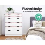 Artiss 6 Chest of Drawers - MYLA White - Image 8