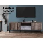 Artiss TV Cabinet Entertainment Unit 180cm Industrial - Image 5