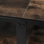 Artiss Entertainment Unit TV Stand 3-tier Display Shelves Vintage Rustic Walnut - Image 6