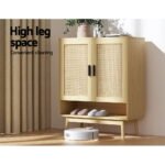 Artiss Shoe Rack Cabinet Rattan 5-tier 20 Pairs Dani - Image 8