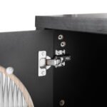 Artiss Buffet Sideboard Shelves Double Doors - Black - Image 5