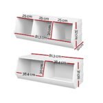 Keezi Kids Toy Box Bookshelf Storage Bookcase Organiser Display Stackable - Image 4