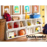Keezi Kids Toy Box Bookshelf Storage Bookcase Organiser Display Stackable - Image 6