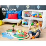 Keezi Kids Toy Box Bookshelf Storage Bookcase Organiser Display Stackable - Image 8