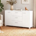 Artiss Buffet Sideboard High Gloss - White - Image 8