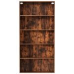 Artiss Bookshelf 5 Tiers Walnut - Image 4