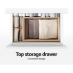 Artiss Shoe Rack Cabinet 24 Pairs White Luna - Image 7