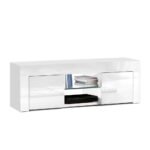 Artiss Entertainment Unit TV Cabinet 130cm White Ivan - Image 3