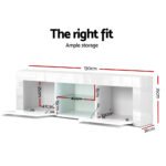 Artiss Entertainment Unit TV Cabinet 130cm White Ivan - Image 4