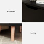 Artiss 2 x Bedside Table 2 Drawers - BODEN Black - Image 6