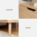 Artiss 2 x Bedside Table 2 Drawers - BODEN Pine - Image 6