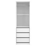 Artiss Wardrobe Clothes Closet Storage Organizer White - Image 4
