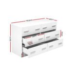 Artiss 6 Chest of Drawers - VEDA White - Image 4
