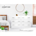 Artiss 6 Chest of Drawers - VEDA White - Image 8