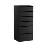 Artiss 6 Chest of Drawers Dresser Tallboy Black