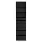 Artiss 6 Chest of Drawers Tallboy Cabinet Black - Image 4