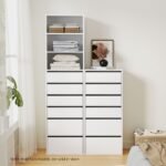Artiss 6 Chest of Drawers Tallboy Cabinet White - Image 7