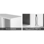 Artiss Entertainment Center Unit TV Stand TV Cabinet Open Shelves 183CM White - Image 7