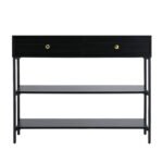 Artiss Console Table 3-Tier Black - Image 3