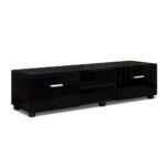 Artiss Entertainment Unit TV Cabinet 140cm Black Jim - Image 3
