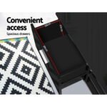 Artiss Entertainment Unit TV Cabinet 140cm Black Jim - Image 8