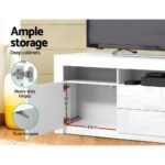Artiss Entertainment Unit TV Cabinet LED 160cm White Anna - Image 7
