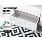 Artiss Entertainment Unit TV Cabinet LED 160cm White Anna - Image 8