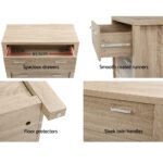 Artiss 5 Chest of Drawers - MAXI Pine - Image 6