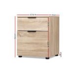Artiss Filing Cabinet 2 Drawer Office Storage Organiser - Image 4