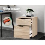 Artiss Filing Cabinet 2 Drawer Office Storage Organiser - Image 6
