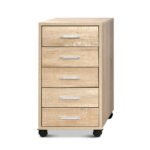 Artiss Filing Cabinet 5 Drawer Office Storage Organiser - Image 5