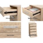 Artiss Filing Cabinet 5 Drawer Office Storage Organiser - Image 7