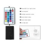 Artiss Bedside Table LED 3 Drawers - COLEY Black - Image 5